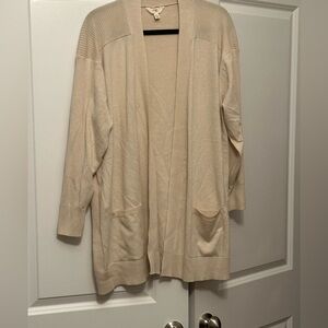 Terra & Sky Women's Beige Cardigan Sweater